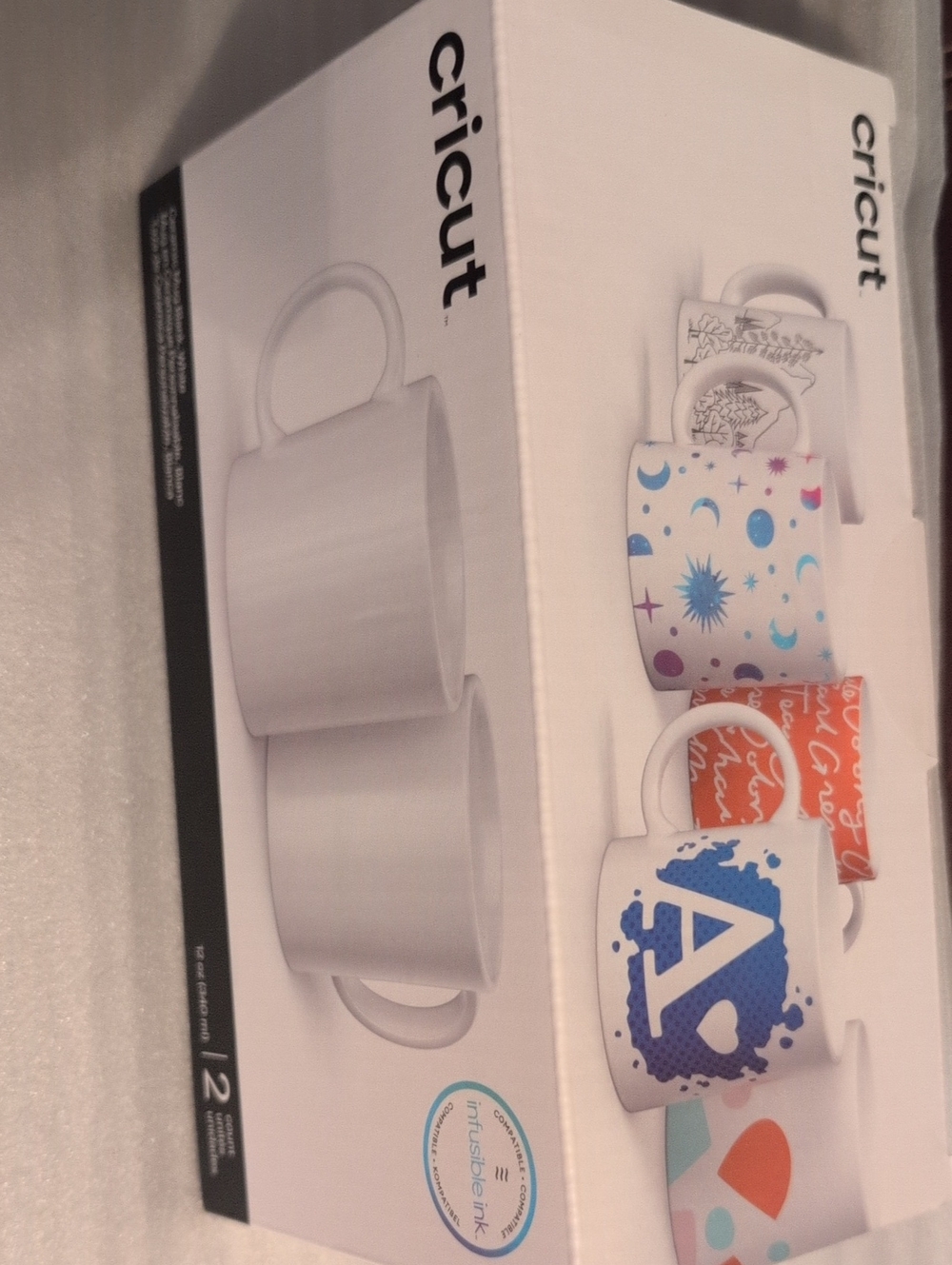 Cricut White Sublimation Mugs 12oz